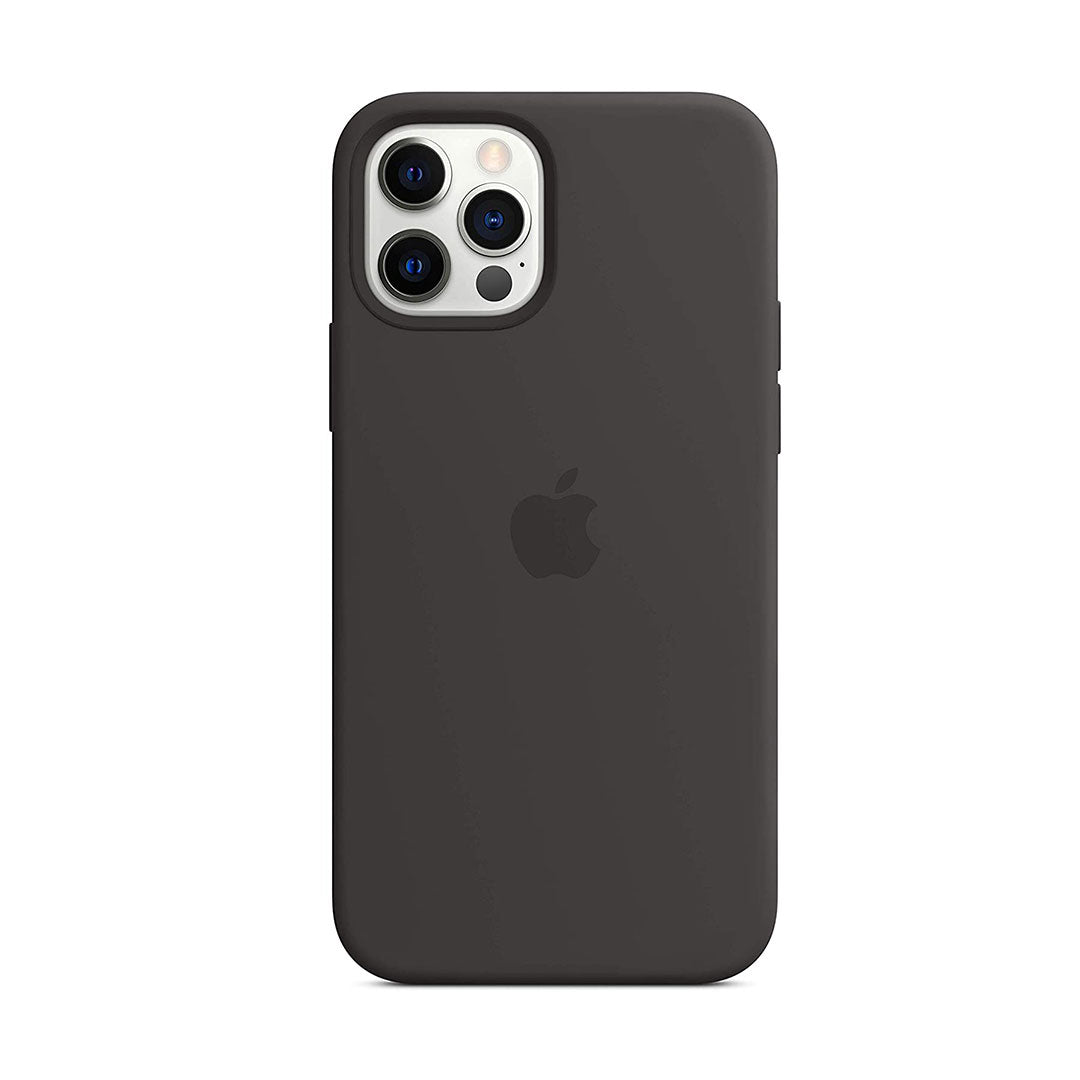 Apple iPhone 12 and iPhone 12 Pro Silicone Case with MagSafe - Black