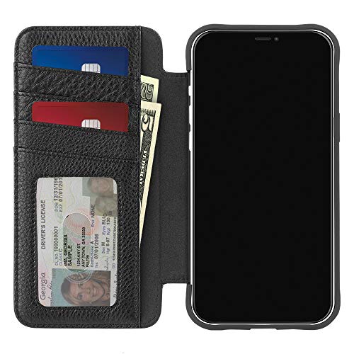 Case-Mate - Wallet Folio - MAGSAFE Case for iPhone 13 Pro Max - Compatible with MAGSAFE Accessories & Charging - 10 ft Drop Protection Leather - 6.7 Inch