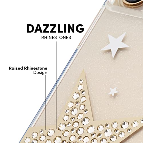 Case-Mate - Sheer Superstar - Case for iPhone 13 Pro - Rhinestone Stars - 10 ft Drop Protection - 6.1 Inch