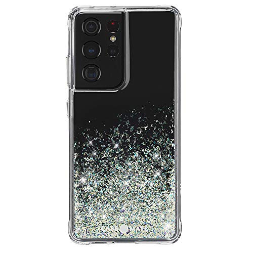 Case-Mate - Twinkle Ombre - Case for Samsung Galaxy S21 Ultra 5G - Glitter Foil Elements - 10 ft Drop Protection - 6.8 inch - Stardust