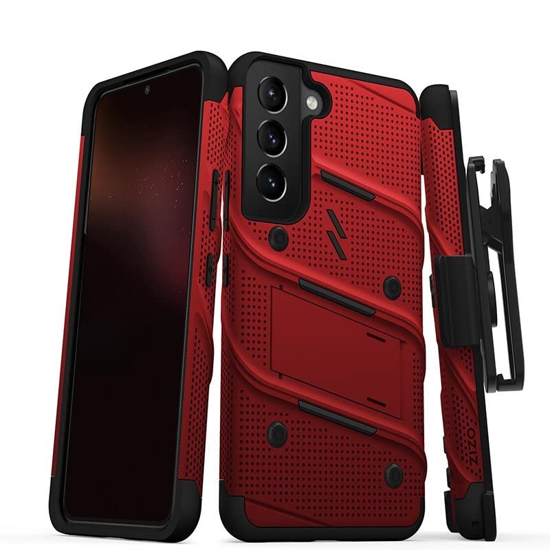 ZIZO Bolt Bundle for Samsung Galaxy S22 Case with Screen Protector Kickstand Holster Lanyard