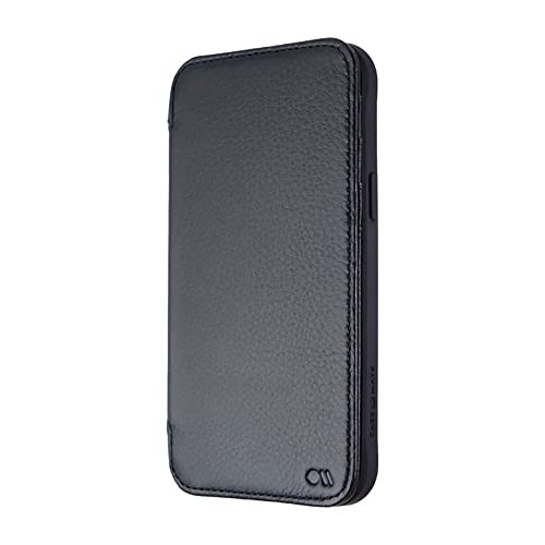 Case-Mate - Tough Leather Wallet Folio - Case for iPhone 12 Pro Max (5G) - Holds 4 Cards + Cash - 6.7 Inch