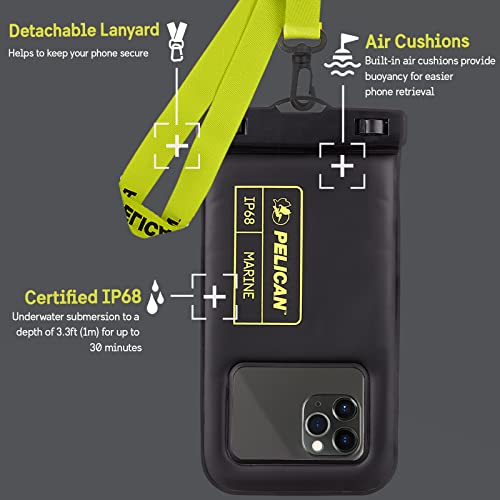 Pelican - Marine Series Waterproof Floating Phone Pouch (Regular Size) - Universal Compatibility