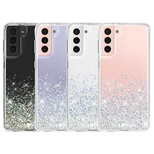 Case-Mate - Twinkle Ombre - Case for Samsung Galaxy S21 5G - Glitter Foil Elements - 10 ft Drop Protection - 6.2 inch