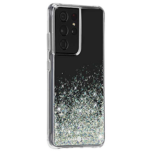 Case-Mate - Twinkle Ombre - Case for Samsung Galaxy S21 Ultra 5G - Glitter Foil Elements - 10 ft Drop Protection - 6.8 inch - Stardust