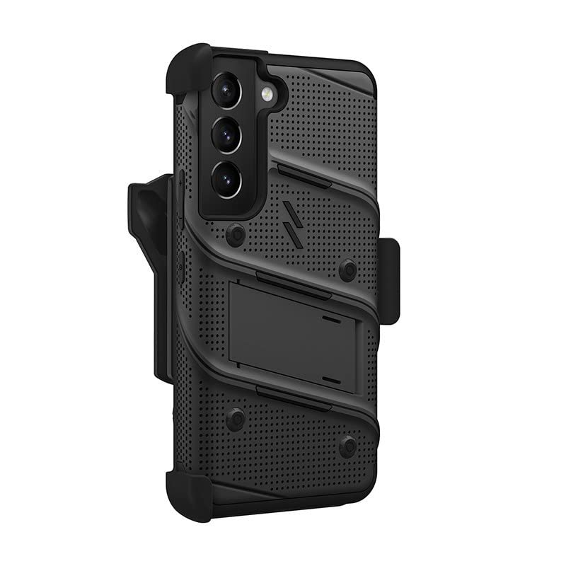 ZIZO Bolt Bundle for Samsung Galaxy S22 Case with Screen Protector Kickstand Holster Lanyard