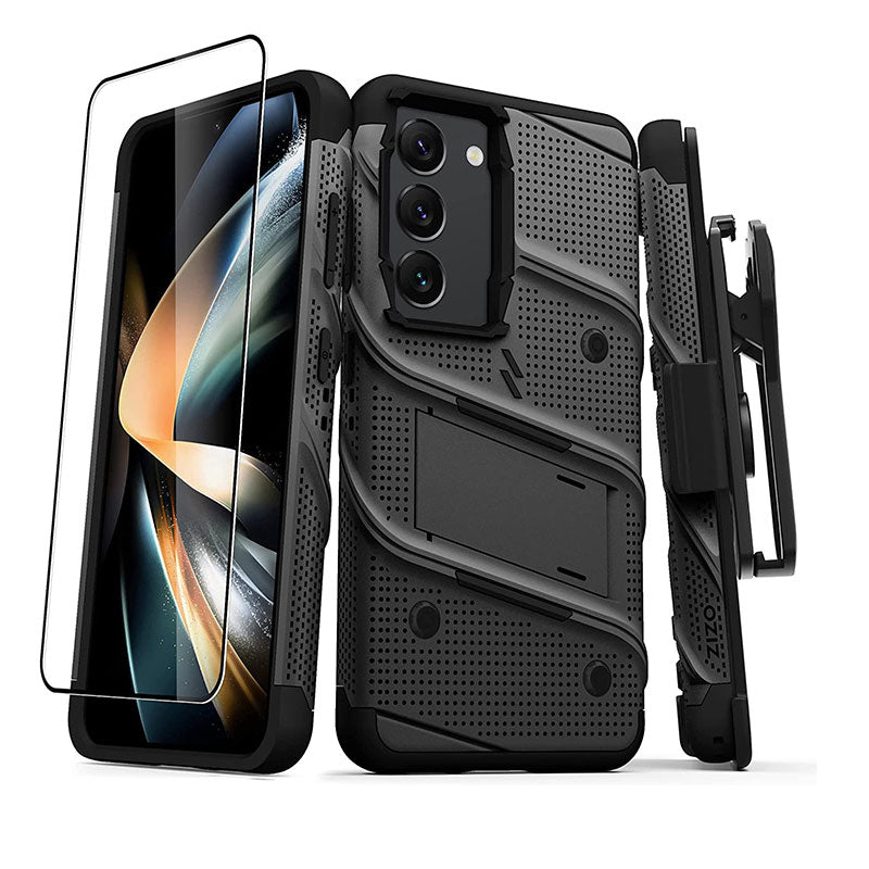 ZIZO Bolt Bundle for Galaxy S23 Case with Screen Protector Kickstand Holster Lanyard