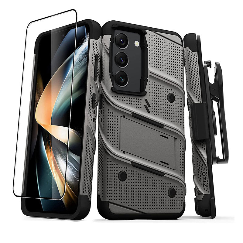 ZIZO Bolt Bundle for Galaxy S23 Case with Screen Protector Kickstand Holster Lanyard