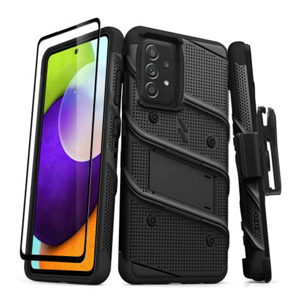 ZIZO Bolt Bundle for Samsung Galaxy A53 5G Case with Screen Protector Kickstand Holster Lanyard